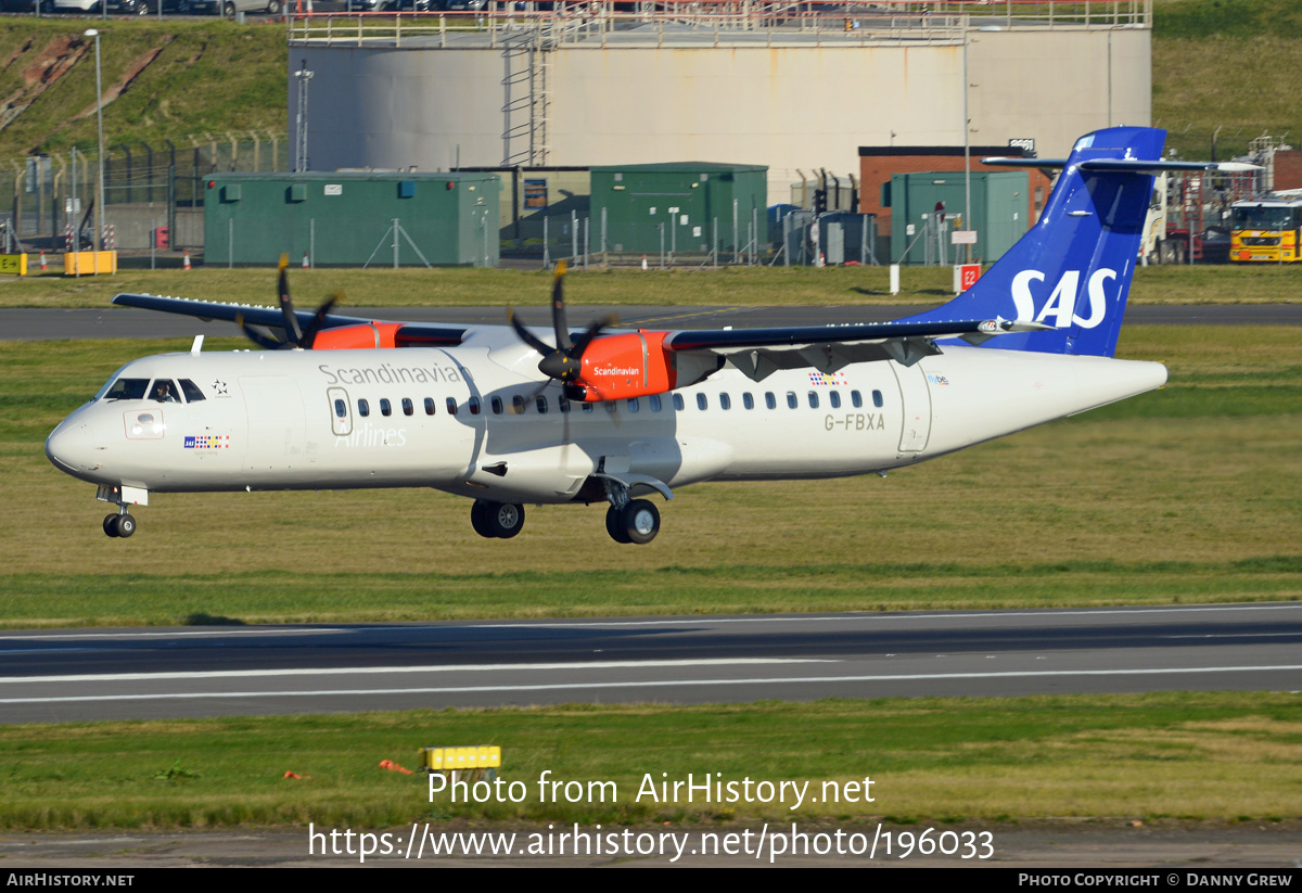 Aircraft Photo of G-FBXA | ATR ATR-72-600 (ATR-72-212A) | Scandinavian Airlines - SAS | AirHistory.net #196033