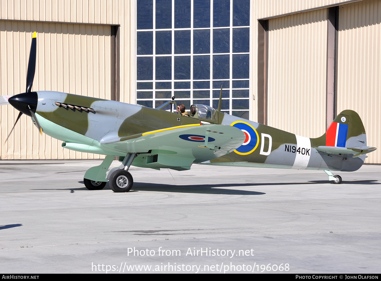 Aircraft Photo of N1940K | Jurca MJ-100 Spitfire | AirHistory.net #196068