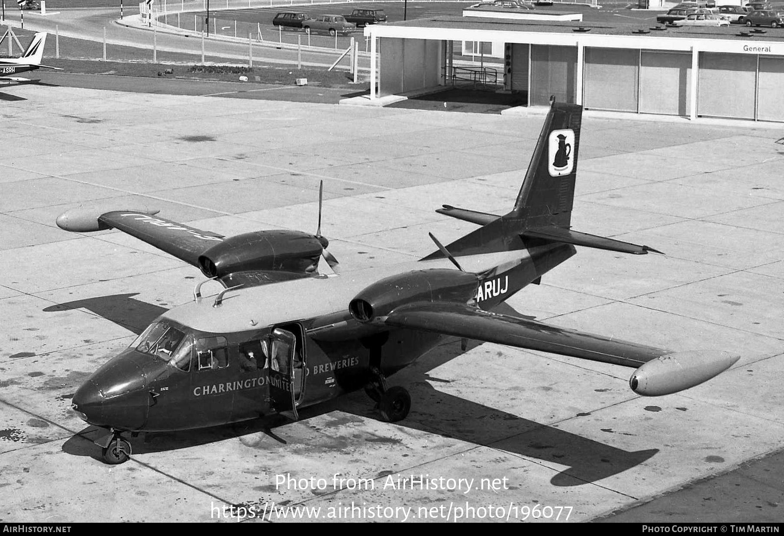 Aircraft Photo of G-ARUJ | Piaggio P-166 | Charrington United Breweries | AirHistory.net #196077