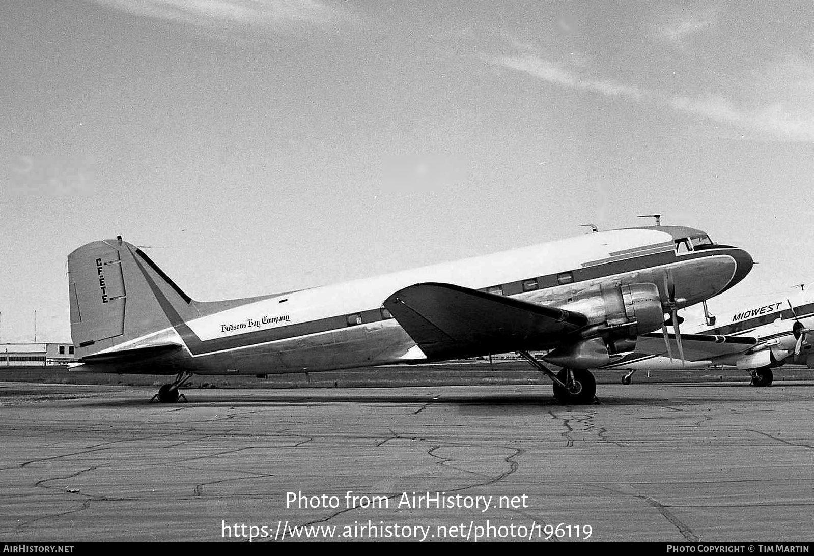 Aircraft Photo of CF-ETE | Douglas DC-3(C) | Hudson's Bay Company | AirHistory.net #196119