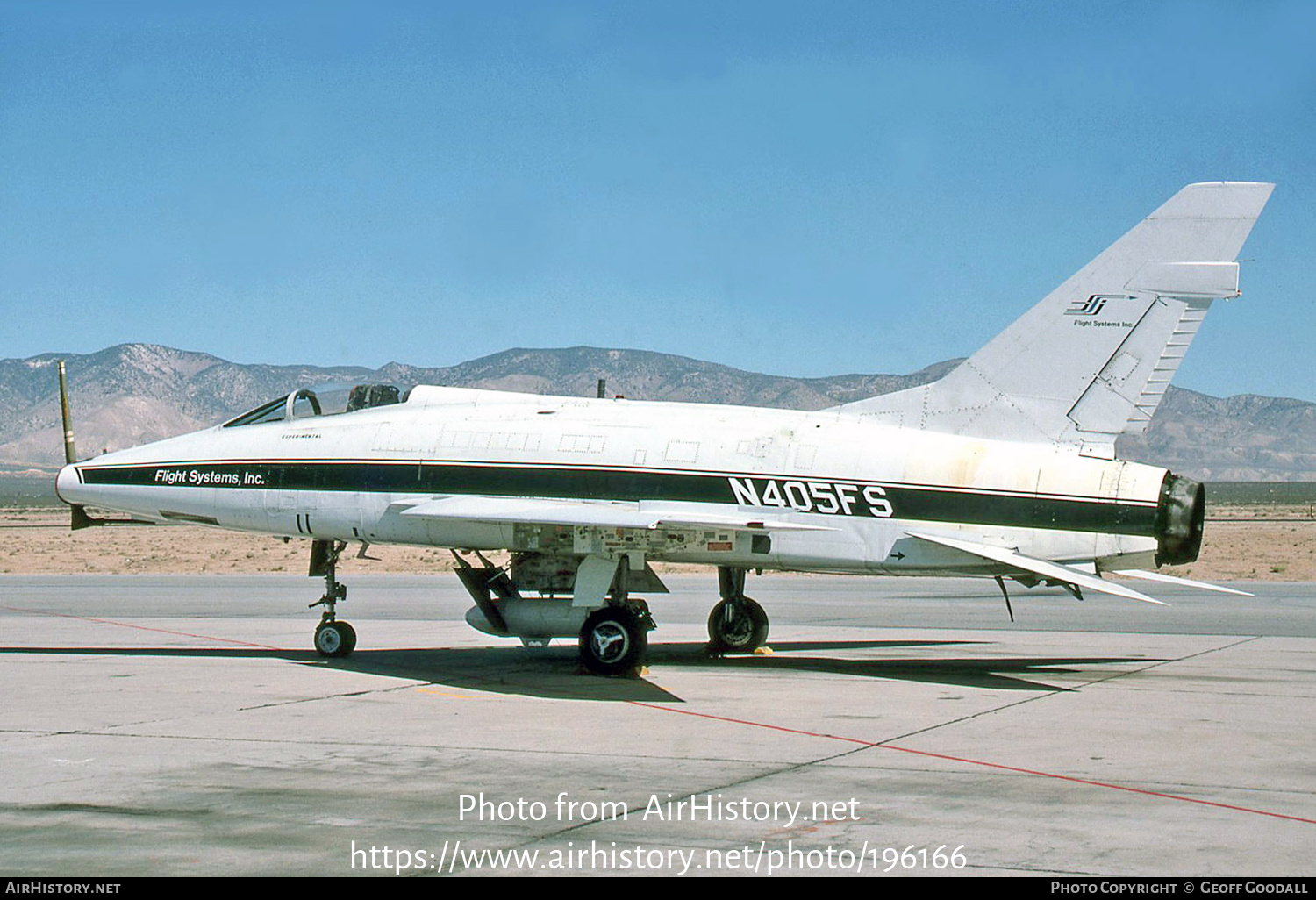 Aircraft Photo of N405FS | North American F-100D Super Sabre | Flight Systems Inc. | AirHistory.net #196166