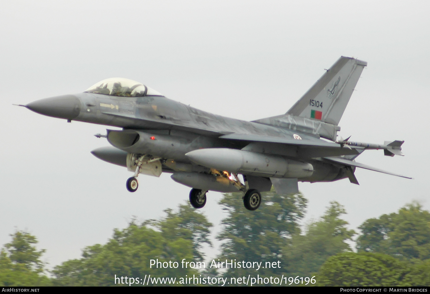 Aircraft Photo of 15104 | Lockheed F-16A Fighting Falcon | Portugal - Air Force | AirHistory.net #196196