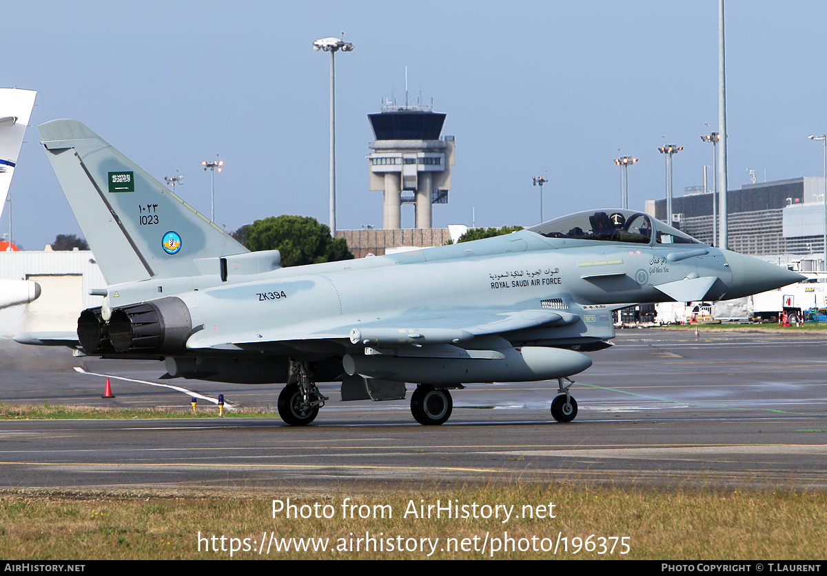 Aircraft Photo of 1023 / ZK394 | Eurofighter EF-2000 Typhoon | Saudi Arabia - Air Force | AirHistory.net #196375