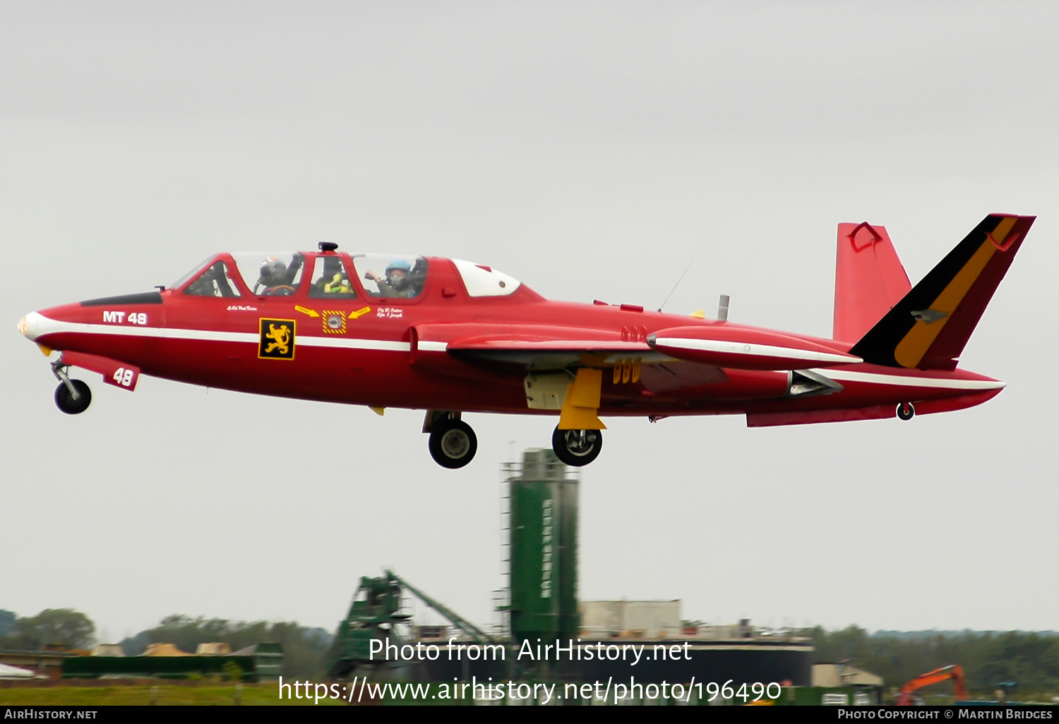 Aircraft Photo of MT48 | Fouga CM-170R Magister | Belgium - Air Force | AirHistory.net #196490