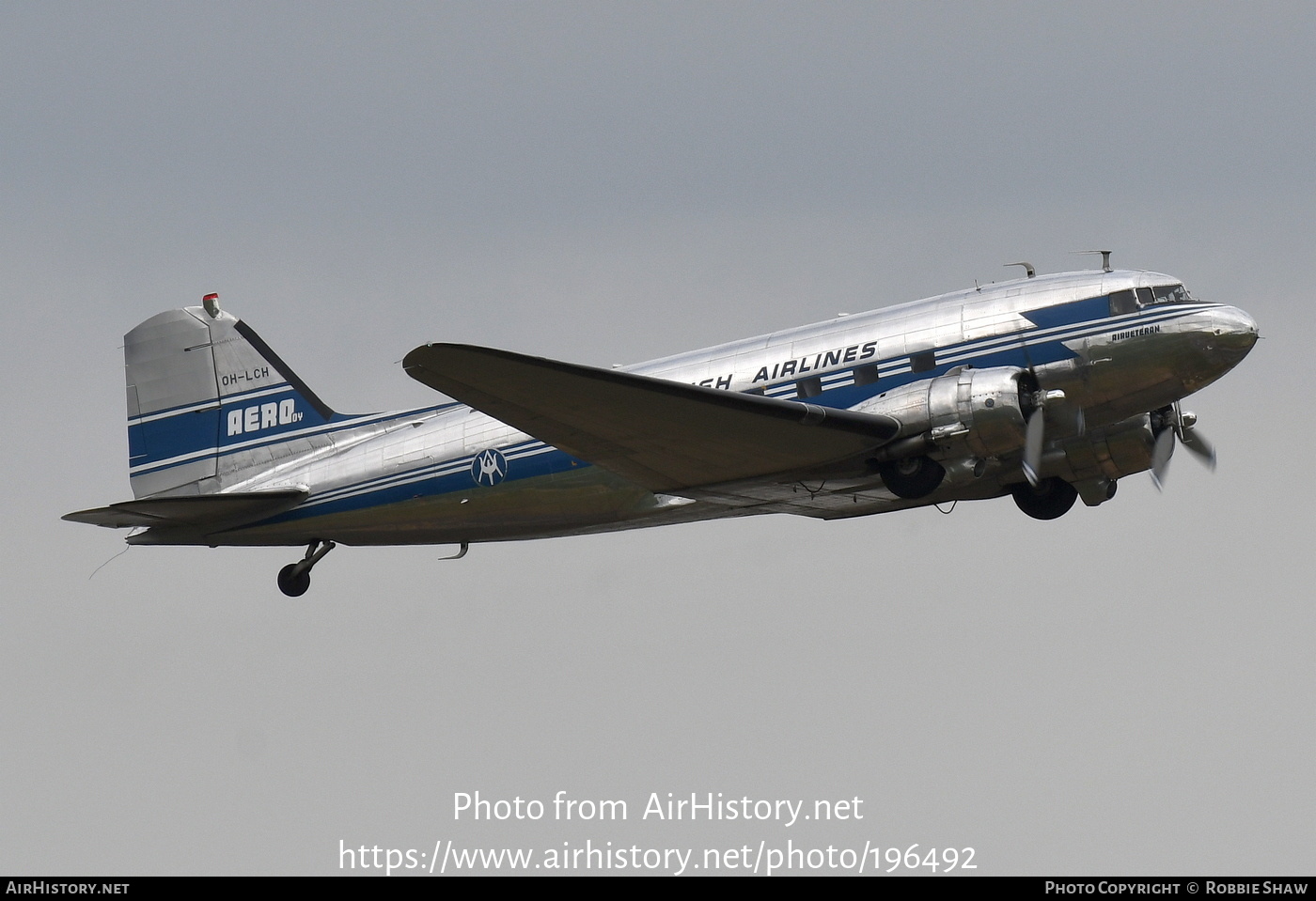 Aircraft Photo of OH-LCH | Douglas DC-3(CF) | Airveteran | Aero Oy - Finnish Airlines | AirHistory.net #196492