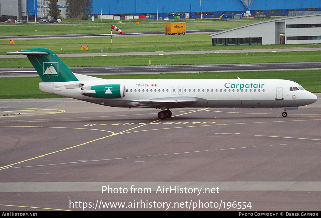 Aircraft Photo of YR-FZA | Fokker 100 (F28-0100) | Carpatair | AirHistory.net #196554