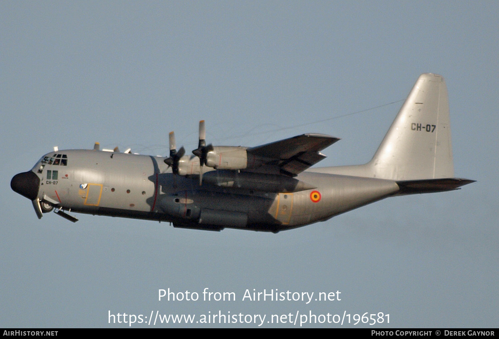 Aircraft Photo of CH-07 | Lockheed C-130H Hercules | Belgium - Air Force | AirHistory.net #196581