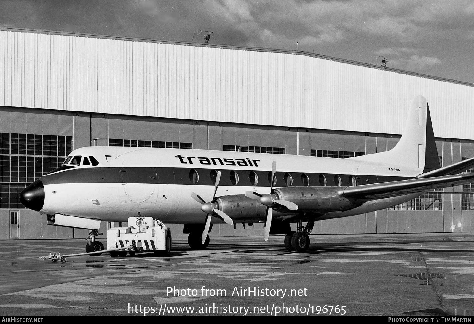 Aircraft Photo of CF-TGI | Vickers 724 Viscount | Transair | AirHistory.net #196765