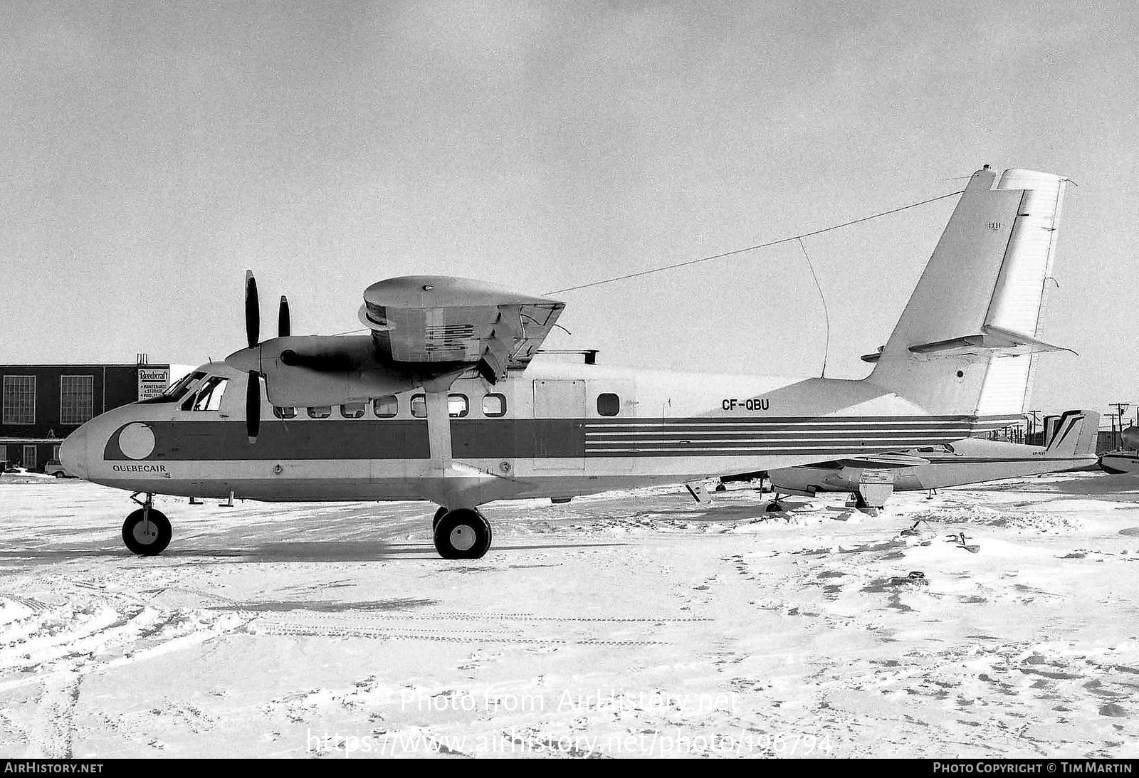 Aircraft Photo of CF-QBU | De Havilland Canada DHC-6-100 Twin Otter | Quebecair | AirHistory.net #196794