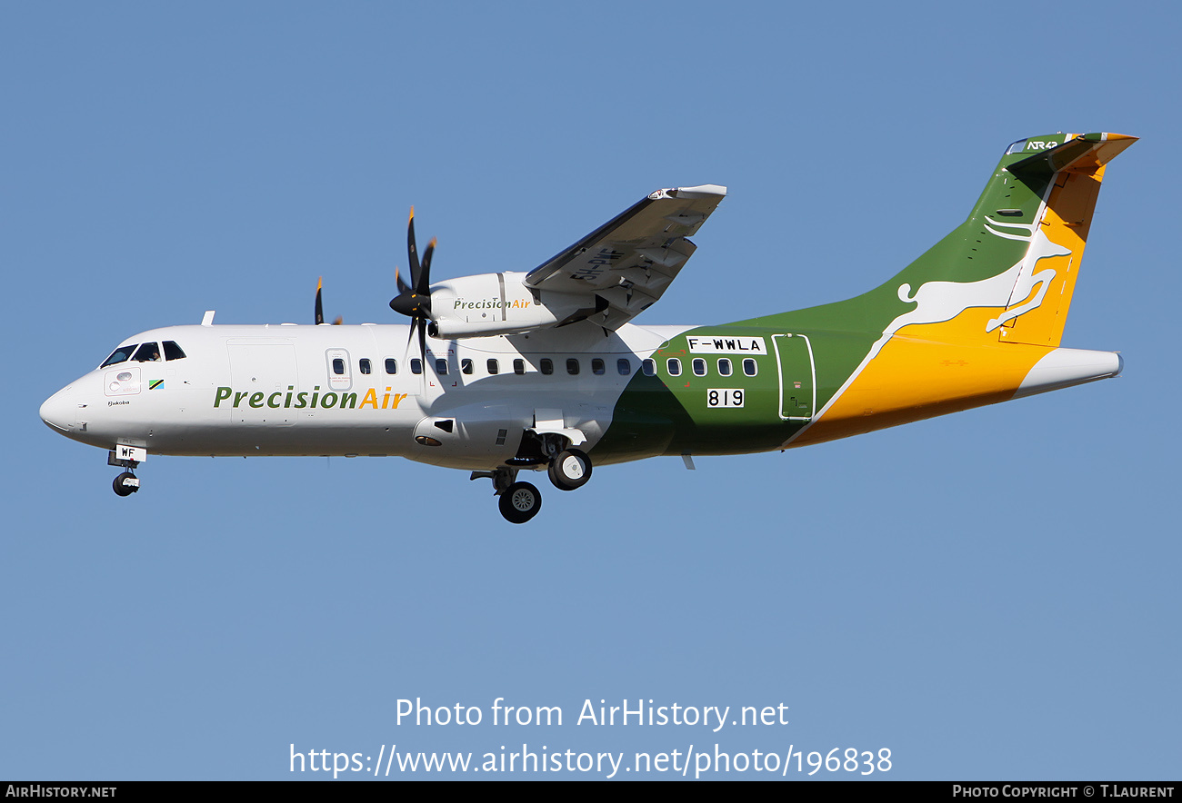 Aircraft Photo of F-WWLA | ATR ATR-42-500 | Precision Air | AirHistory.net #196838