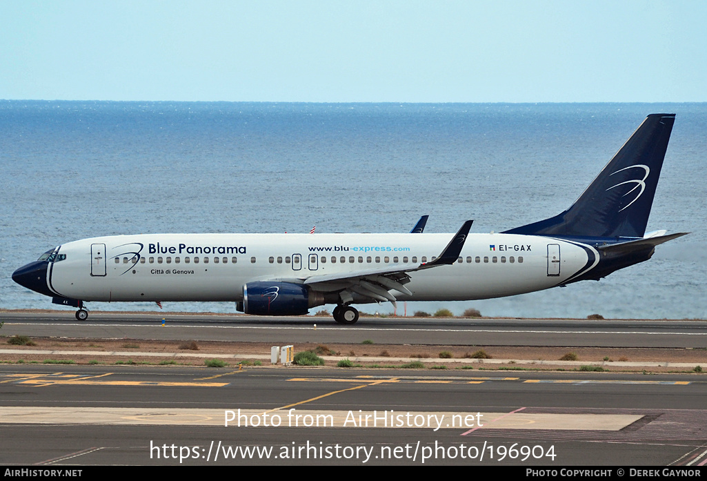 Aircraft Photo of EI-GAX | Boeing 737-8Z0 | Blue Panorama Airlines | AirHistory.net #196904