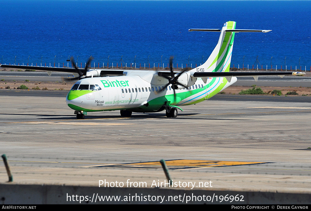 Aircraft Photo of EC-KSG | ATR ATR-72-600 (ATR-72-212A) | Binter Canarias | AirHistory.net #196962