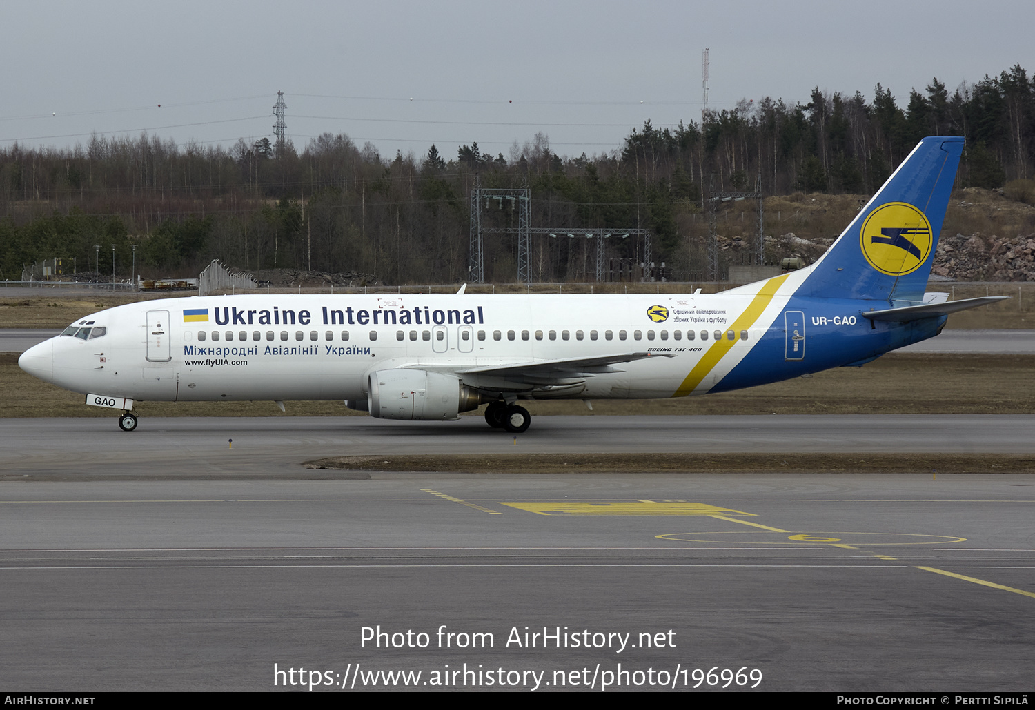 Aircraft Photo of UR-GAO | Boeing 737-4Z9 | Ukraine International Airlines | AirHistory.net #196969