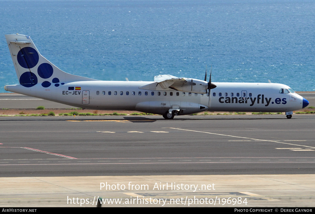 Aircraft Photo of EC-JEV | ATR ATR-72-500 (ATR-72-212A) | Canaryfly | AirHistory.net #196984