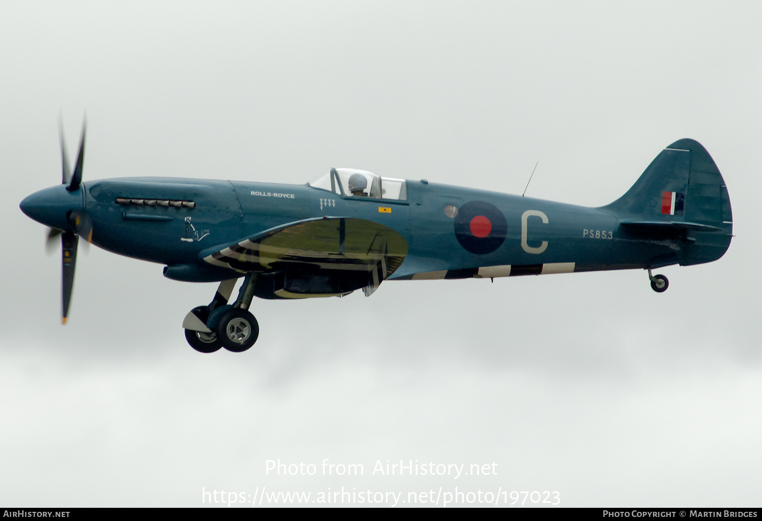 Aircraft Photo of G-RRGN / PS853 | Supermarine 389 Spitfire PR19 | Rolls-Royce | UK - Air Force | AirHistory.net #197023