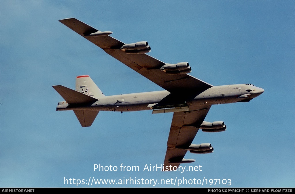 Aircraft Photo of 60-0008 / AF60-008 | Boeing B-52H Stratofortress | USA - Air Force | AirHistory.net #197103