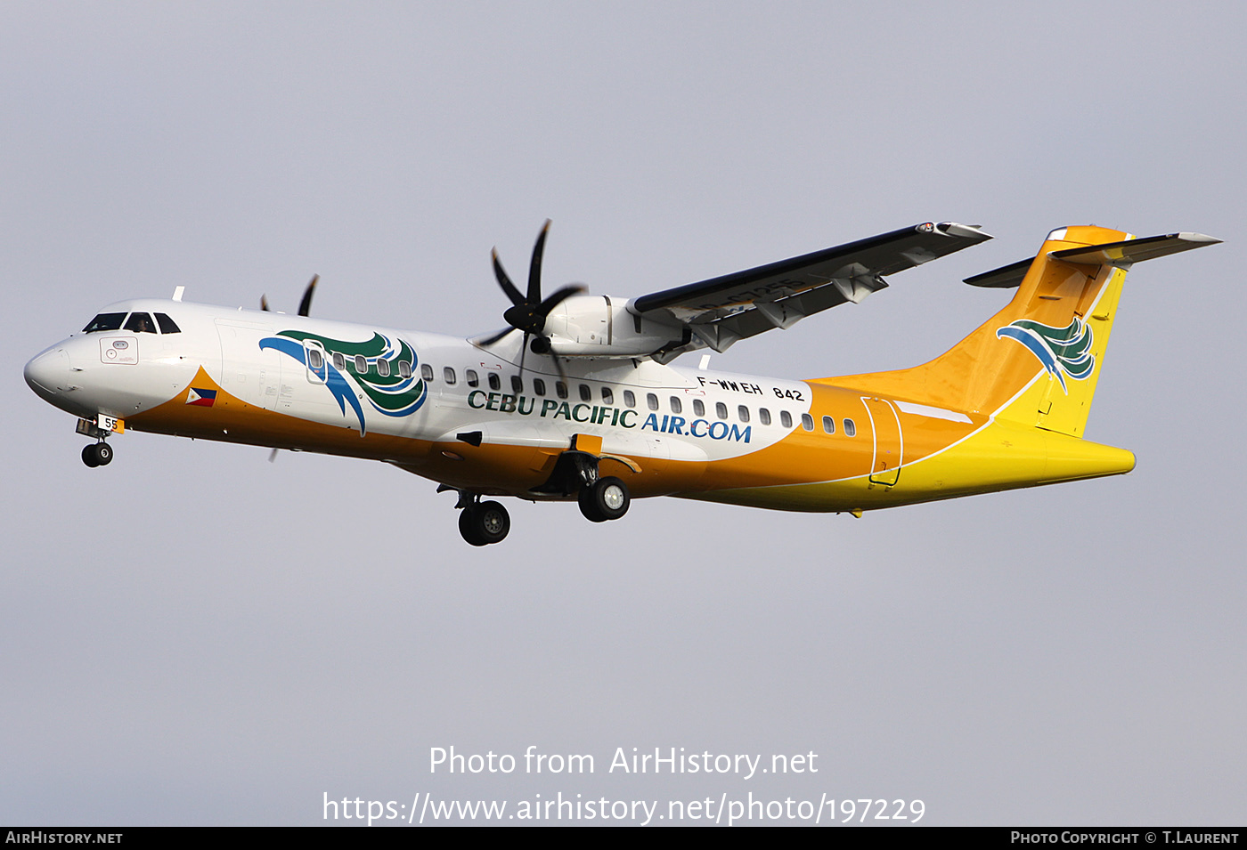 Aircraft Photo of F-WWEH | ATR ATR-72-500 (ATR-72-212A) | Cebu Pacific Air | AirHistory.net #197229