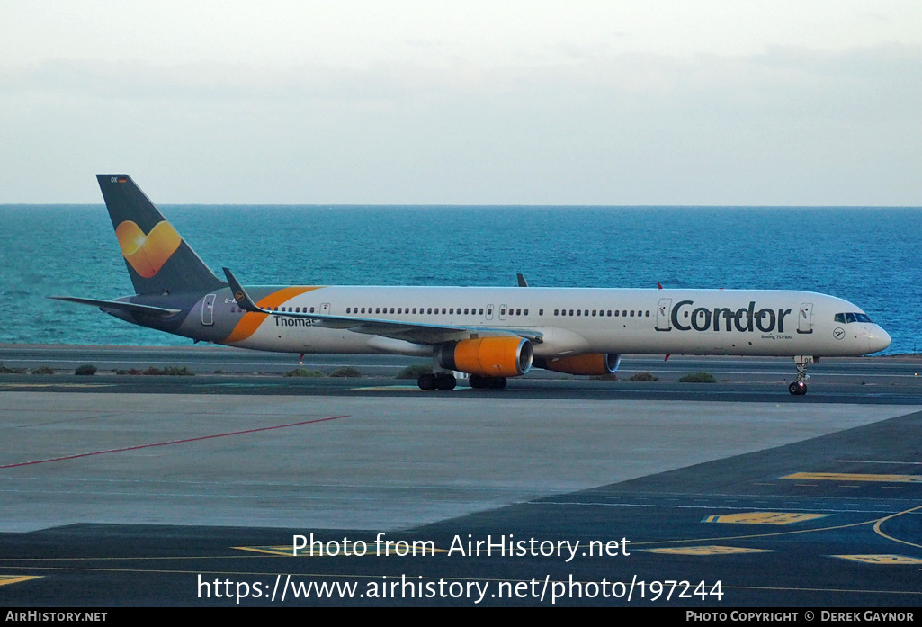 Aircraft Photo of D-ABOK | Boeing 757-330 | Condor Flugdienst | AirHistory.net #197244