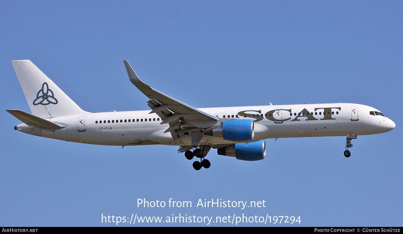 Aircraft Photo of LY-FLA | Boeing 757-29J | SCAT Airlines | AirHistory.net #197294