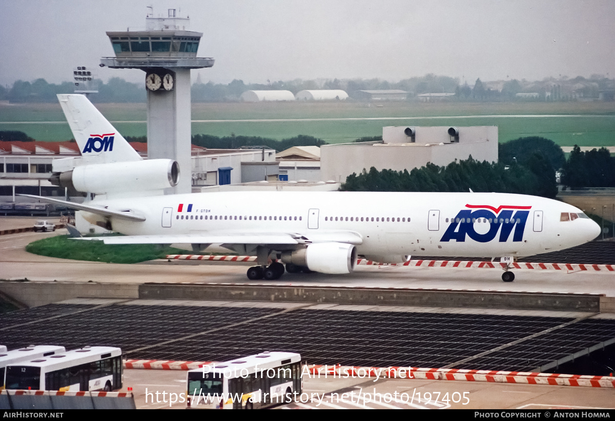 Aircraft Photo of F-GTDH | McDonnell Douglas DC-10-30 | AOM French Airlines | AirHistory.net #197405