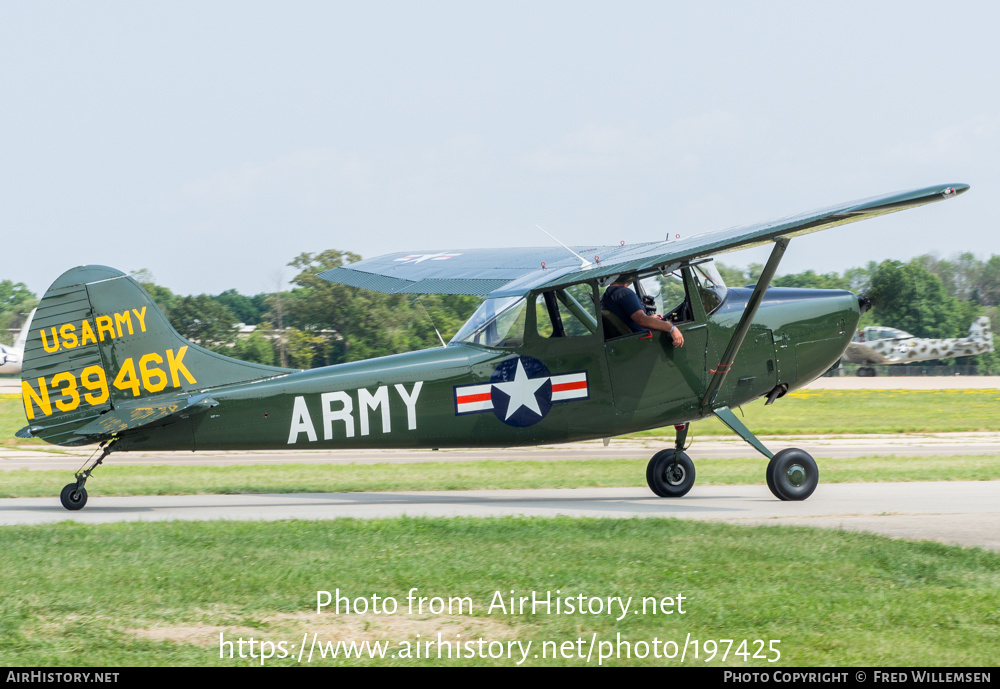 Aircraft Photo of N3946K | Cessna O-1E Bird Dog | USA - Army | AirHistory.net #197425