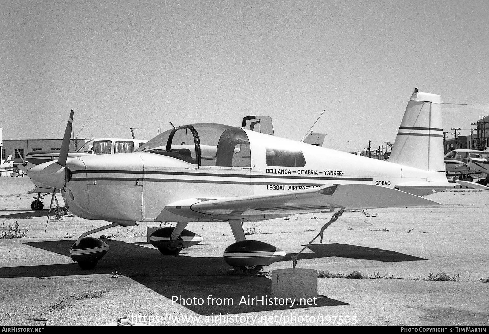 Aircraft Photo of CF-BVQ | American AA-1 Yankee | Leggat Aircraft | AirHistory.net #197505