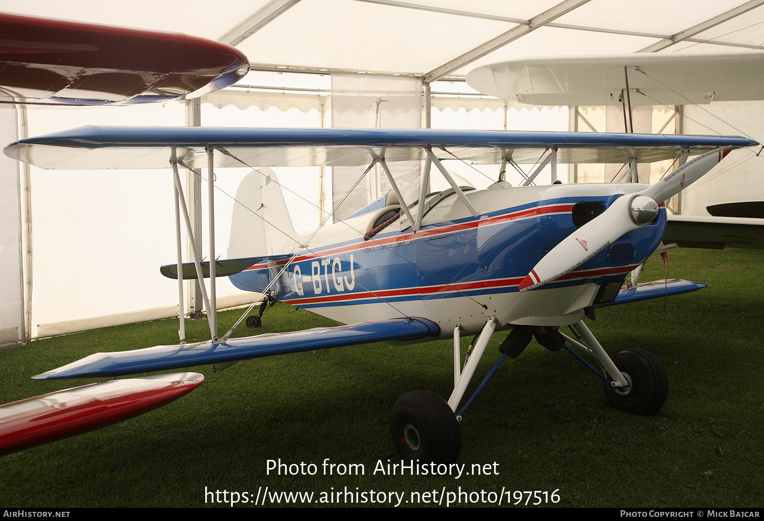 Aircraft Photo of G-BTGJ | Smith DSA-1 Miniplane | AirHistory.net #197516