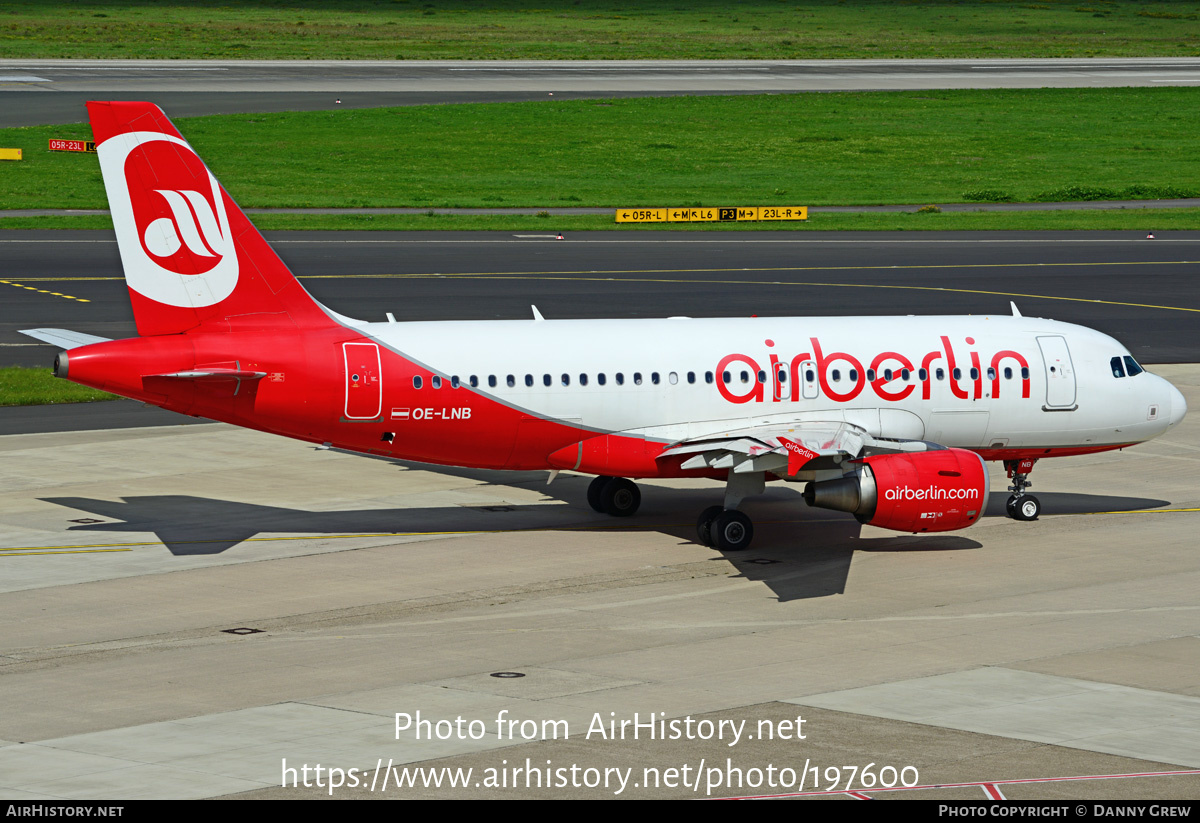 Aircraft Photo of OE-LNB | Airbus A319-112 | Air Berlin | AirHistory.net #197600