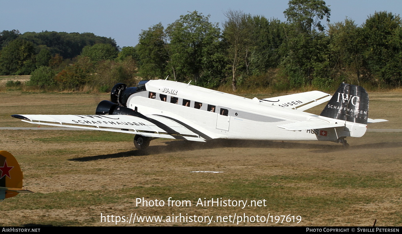 Aircraft Photo of HB-HOS | Junkers Ju 52/3m g4e | Ju-Air | AirHistory.net #197619