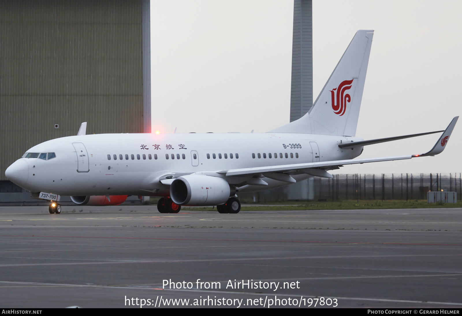 Aircraft Photo of B-3999 | Boeing 737-79L BBJ | Beijing Airlines | AirHistory.net #197803