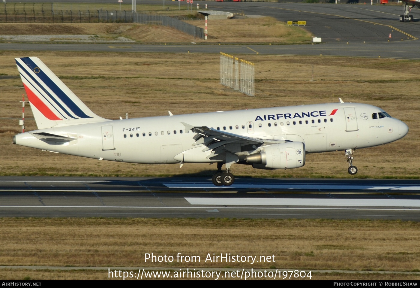 Aircraft Photo of F-GRHE | Airbus A319-111 | Air France | AirHistory.net #197804