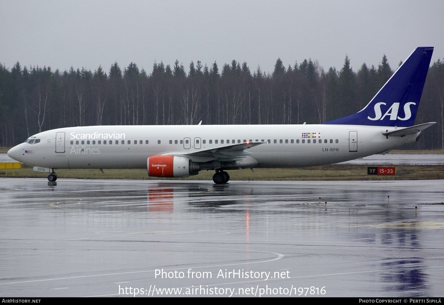 Aircraft Photo of LN-RPN | Boeing 737-883 | Scandinavian Airlines - SAS | AirHistory.net #197816