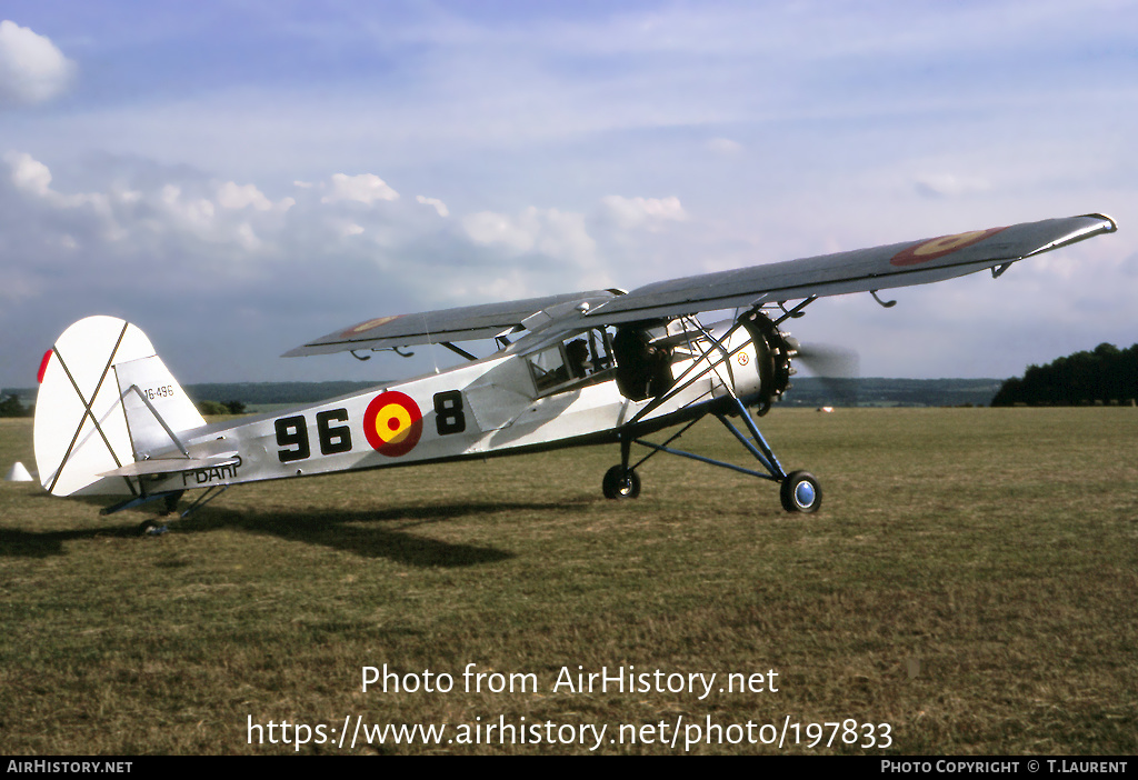 Aircraft Photo of F-BARP / 16-496 | Morane-Saulnier MS.505 Criquet | Spain - Air Force | AirHistory.net #197833