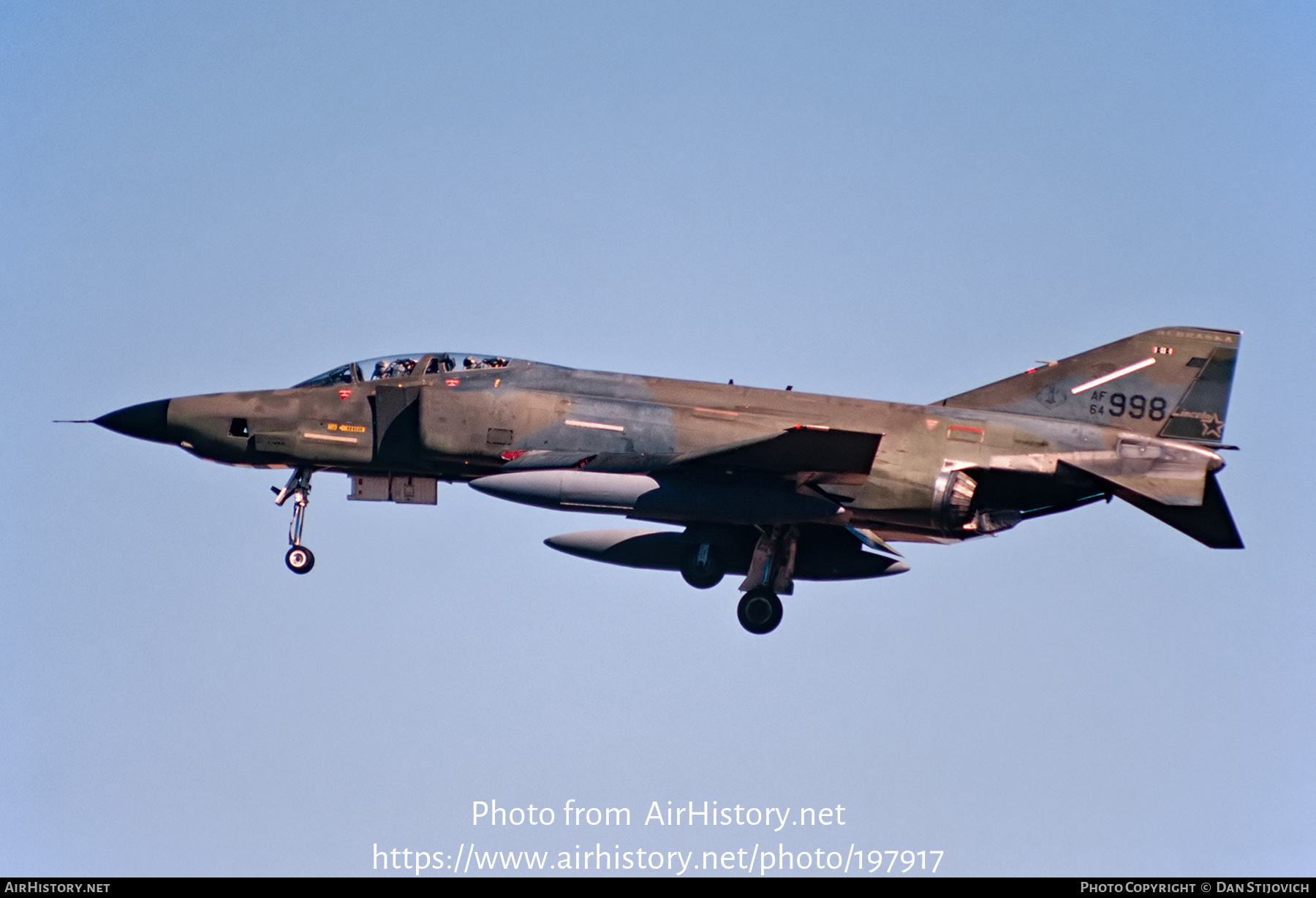 Aircraft Photo of 64-0998 / AF64998 | McDonnell Douglas RF-4C Phantom II | AirHistory.net #197917