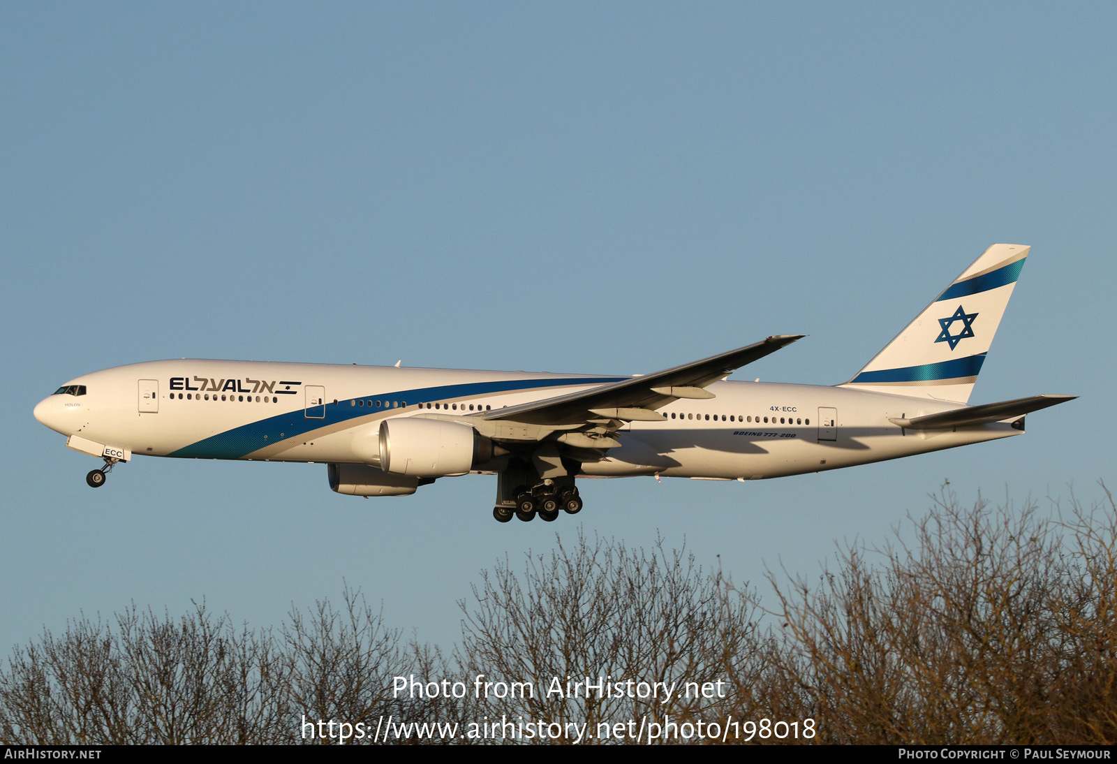 Aircraft Photo of 4X-ECC | Boeing 777-258/ER | El Al Israel Airlines | AirHistory.net #198018