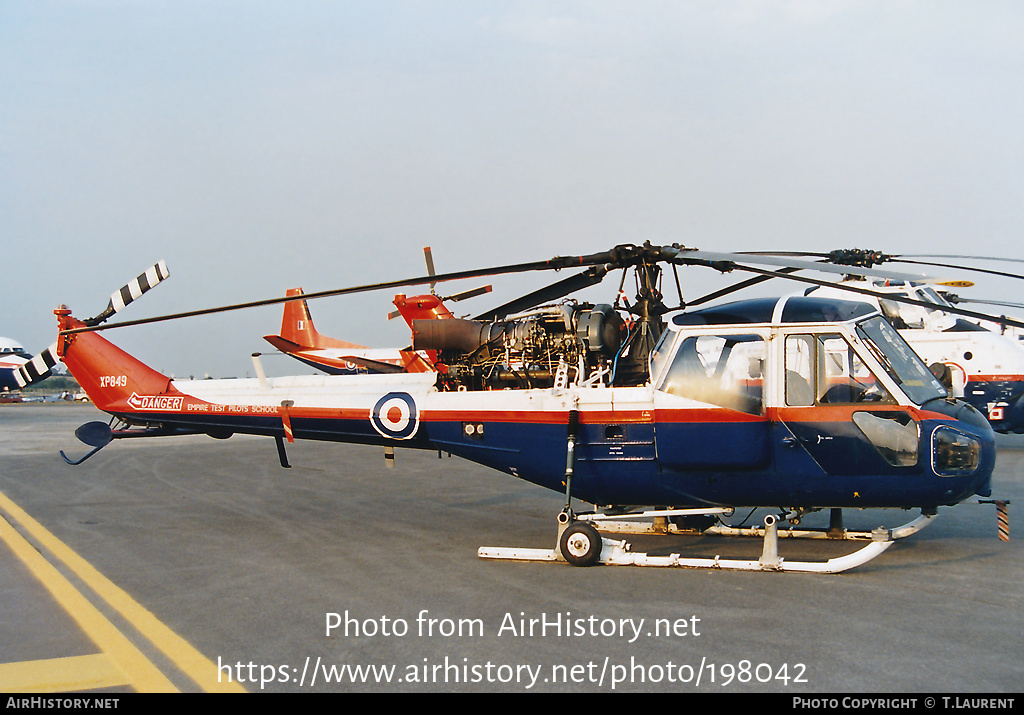 Aircraft Photo of XP849 | Westland Scout AH1 (P-531-2) | UK - Air Force | AirHistory.net #198042