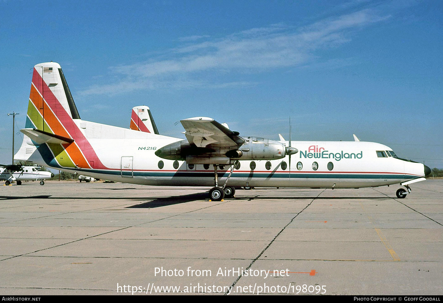 Aircraft Photo of N4216 | Fairchild Hiller FH-227B | Air New England | AirHistory.net #198095