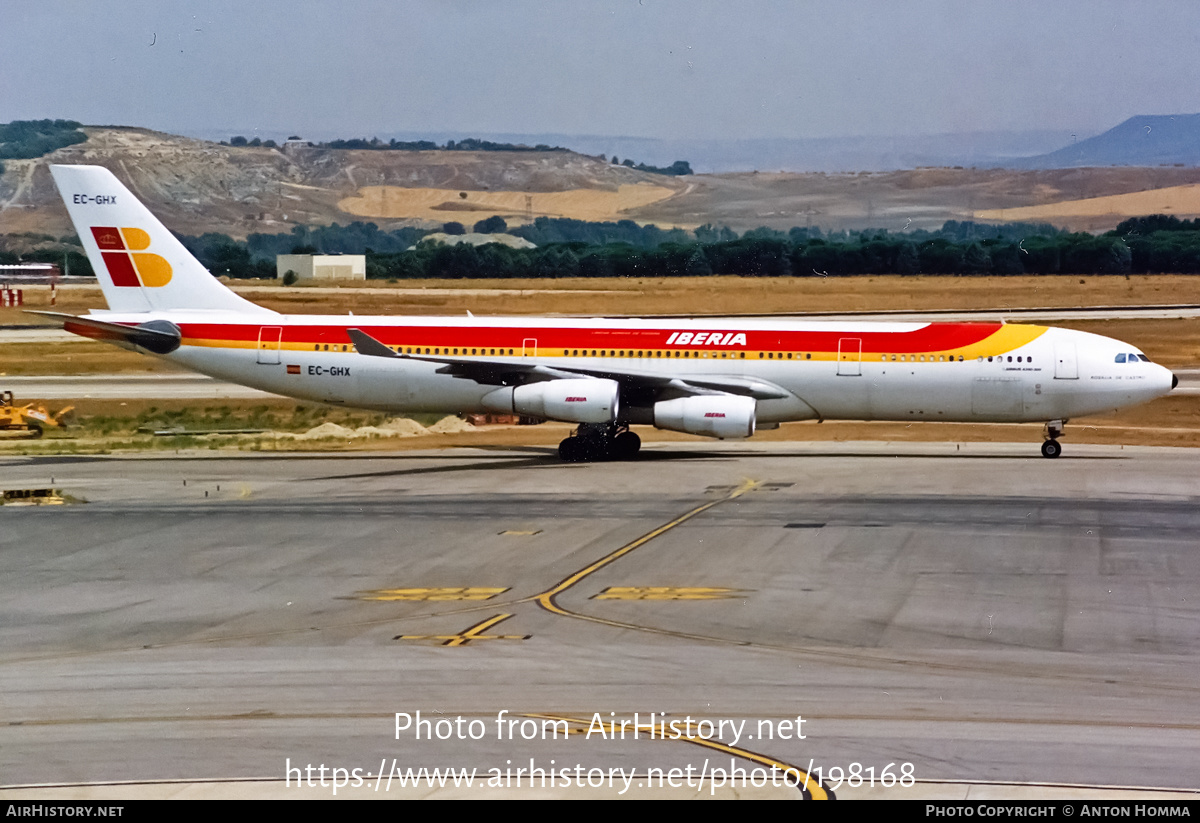 Aircraft Photo of EC-GHX | Airbus A340-313 | Iberia | AirHistory.net #198168