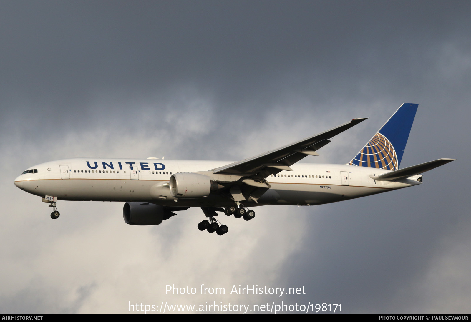 Aircraft Photo of N787UA | Boeing 777-222/ER | United Airlines | AirHistory.net #198171