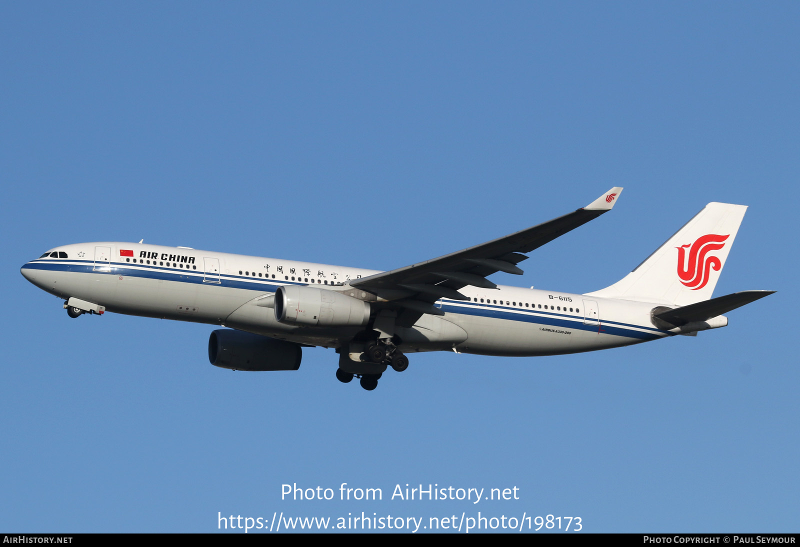 Aircraft Photo of B-6115 | Airbus A330-243 | Air China | AirHistory.net #198173