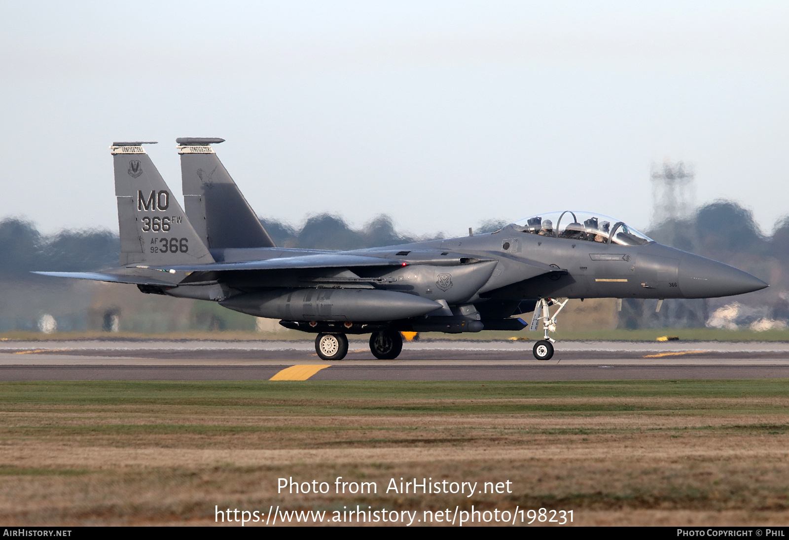 Aircraft Photo of 92-0366 / AF92-366 | Boeing F-15E Strike Eagle | USA - Air Force | AirHistory.net #198231