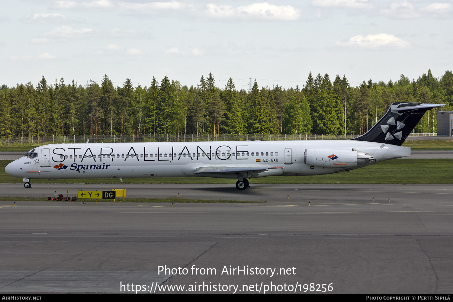 Aircraft Photo of EC-GXU | McDonnell Douglas MD-83 (DC-9-83) | Spanair | AirHistory.net #198256