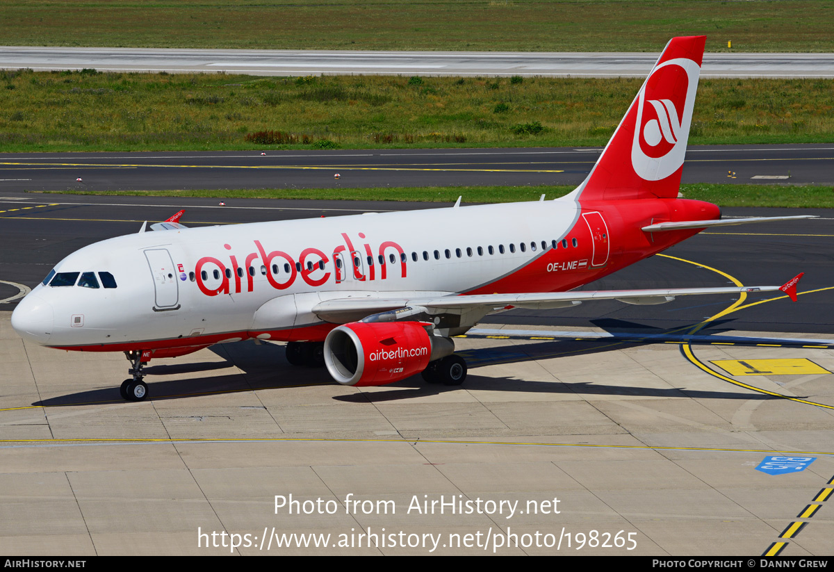 Aircraft Photo of OE-LNE | Airbus A319-112 | Air Berlin | AirHistory.net #198265