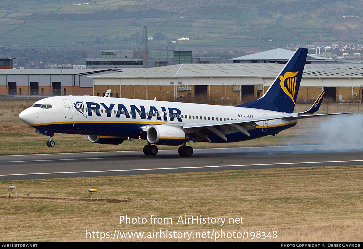 Aircraft Photo of EI-EFY | Boeing 737-8AS | Ryanair | AirHistory.net #198348