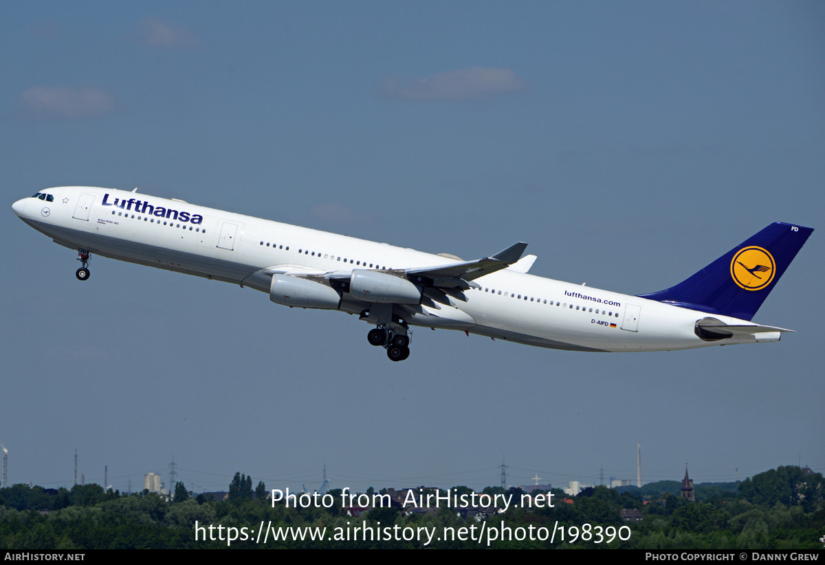 Aircraft Photo of D-AIFD | Airbus A340-313 | Lufthansa | AirHistory.net #198390