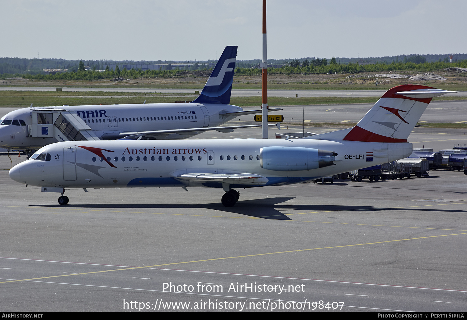 Aircraft Photo of OE-LFI | Fokker 70 (F28-0070) | Austrian Arrows | AirHistory.net #198407