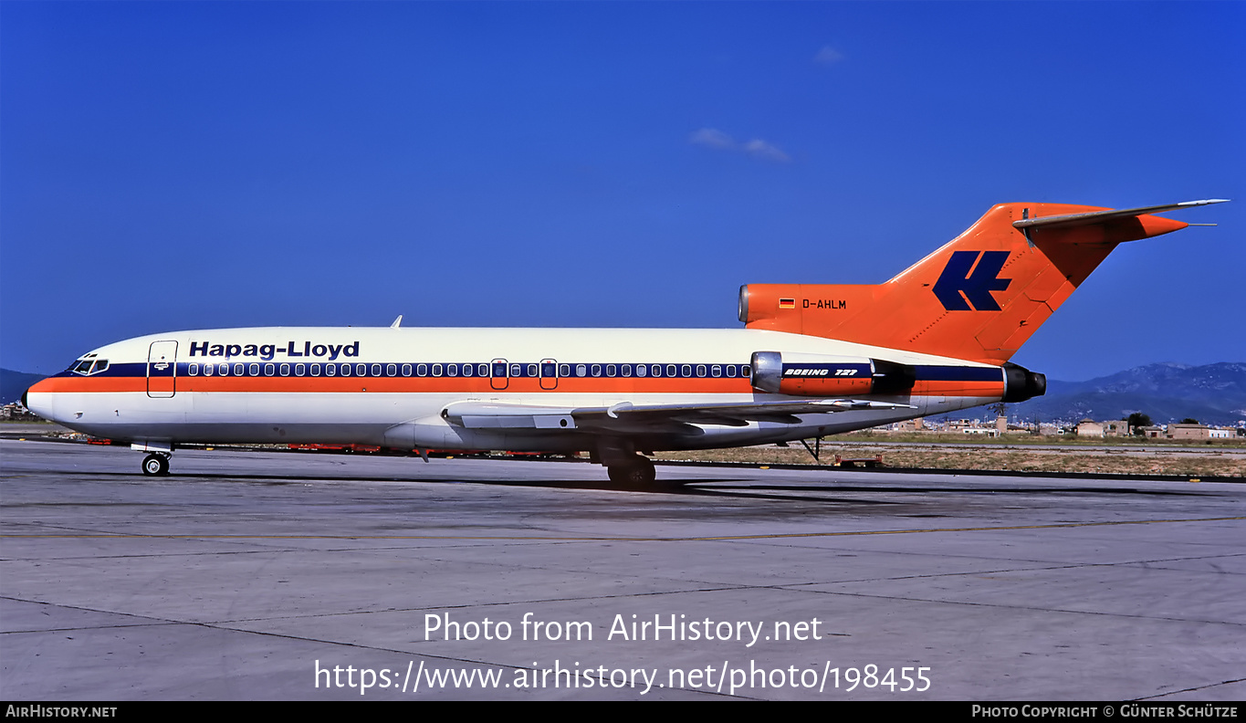 Aircraft Photo of D-AHLM | Boeing 727-81 | Hapag-Lloyd | AirHistory.net #198455