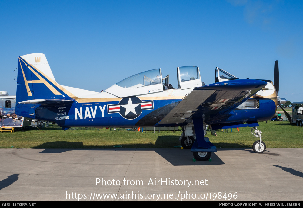 Aircraft Photo of N289RD / NX289RD / 140576 | North American T-28C Trojan | USA - Navy | AirHistory.net #198496