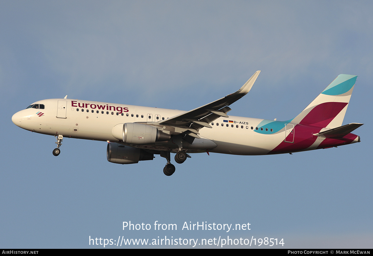 Aircraft Photo of D-AIZS | Airbus A320-214 | Eurowings | AirHistory.net #198514