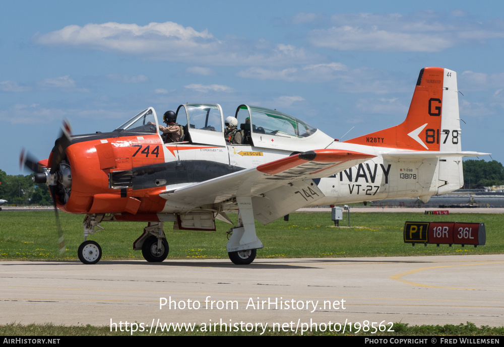 Aircraft Photo of N28TY / 138178 | North American T-28B Trojan | USA - Navy | AirHistory.net #198562